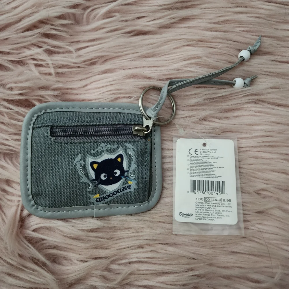 Sanrio Chococat Y2K vintage coin purse wallet gray 2008